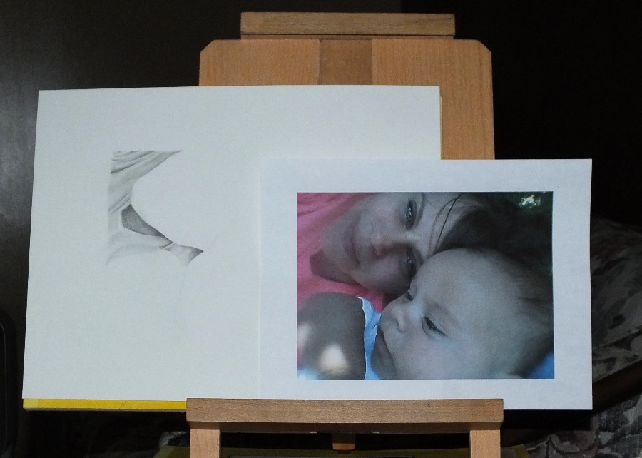 Pencil-Portrait-M-and-D-1