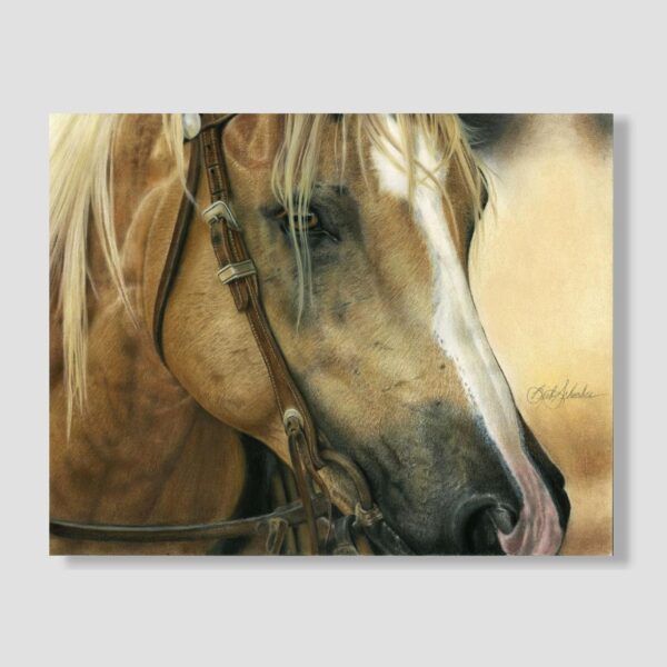 Framed ALL BUSINESS Original Pastel Painting by Barby Schacher