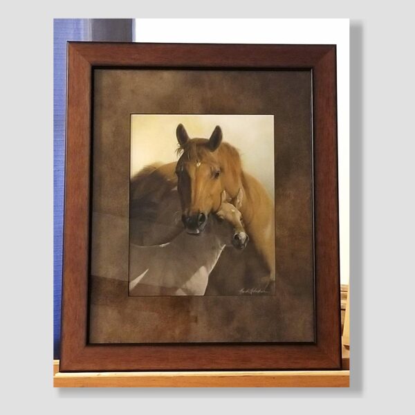 SWEET MAMA'S GIRL Original Pastel Painting by Barby Schacher