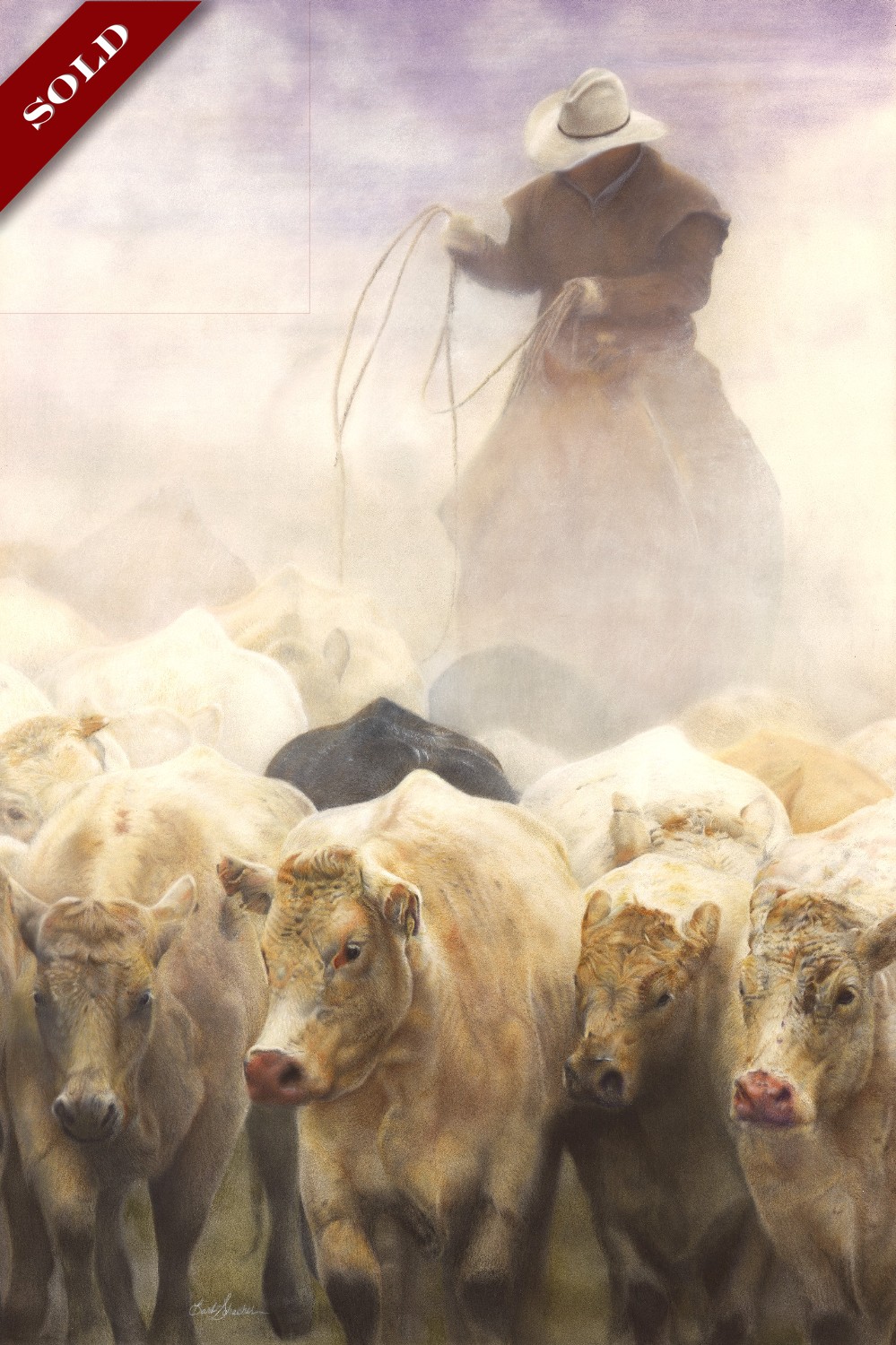 About Cowboy in the Fog SOLD