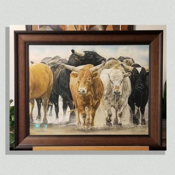 THE A TEAM Original Pastel Painting by Barby Schacher