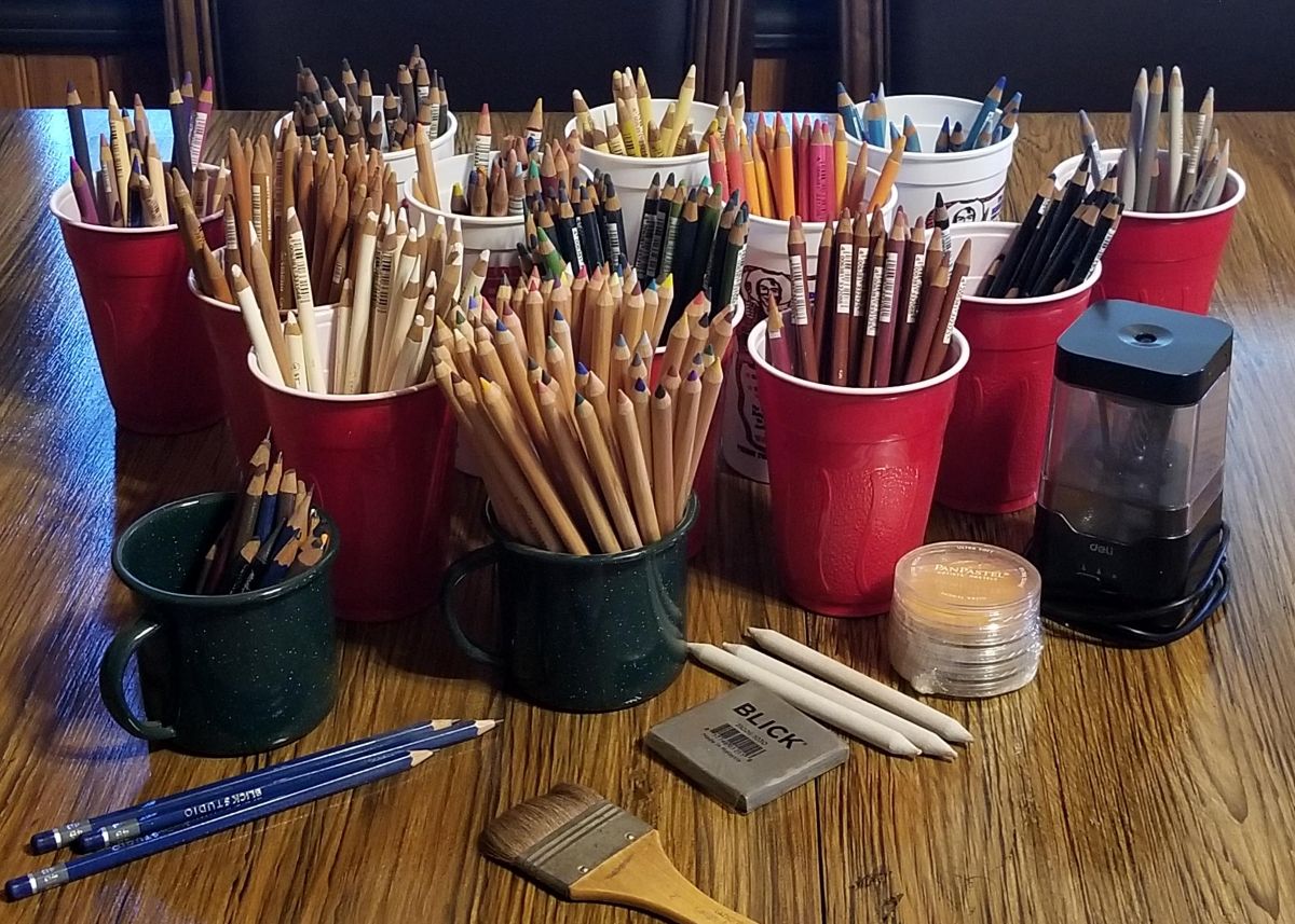 The Pastel-Pencils-for-Fine-Detail used by Barby Schacher