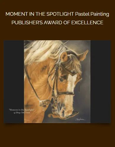 Moment in the Spotlight tribute to working horses, pastel art by Barby Schacher